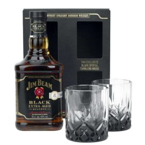 WHISKY JIM BEAM BLACK + SZKLANKI 0,7L