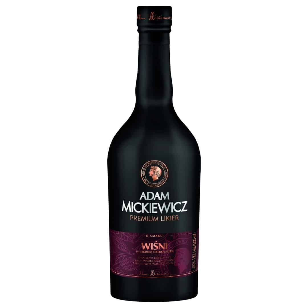 Adam Mickiewicz Premium Likier Wiśnia w ciemnej czekoladzie