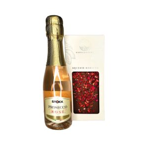 Drobny-upominek-z-mini-prosecco-rose-stock-i-czekoladą